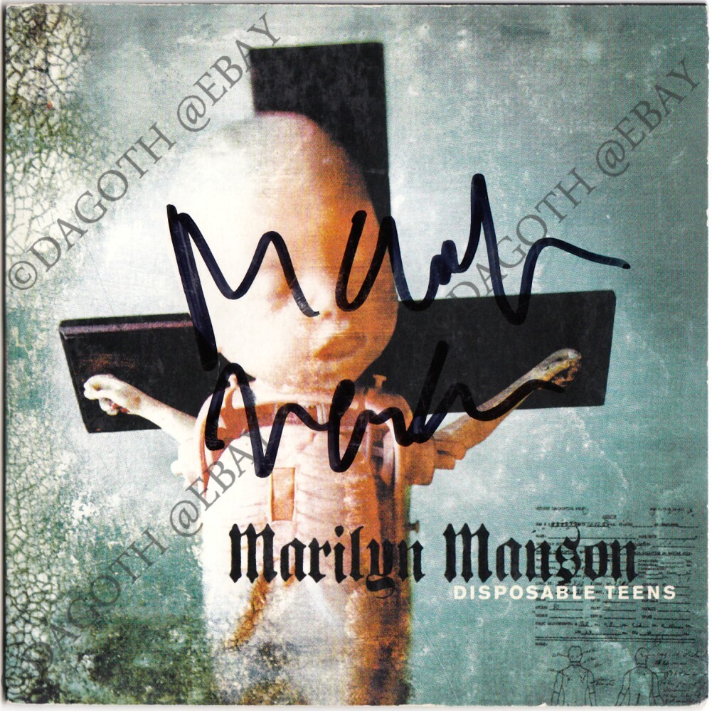 MARILYN MANSON Disposable Teens - Dope Show Holy Wood