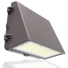 Full Cut Off LED Wall Pack Light with Photocell Sensor Wattage & CCT Selectable