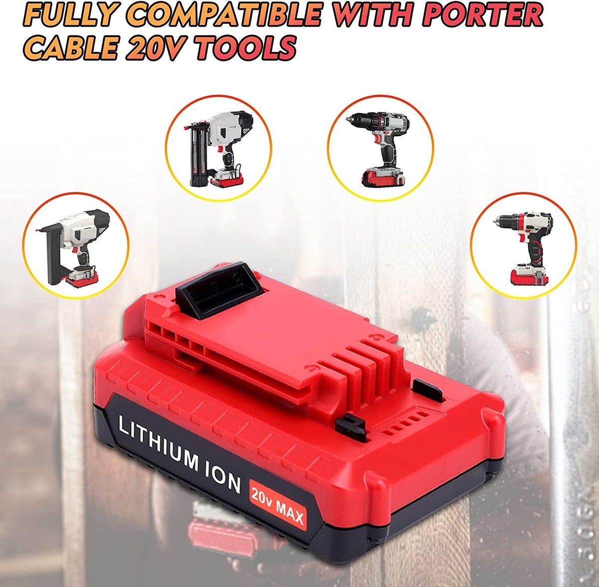 2PACK for PORTER CABLE 20V 20Volt Lithium Battery OR Charger Max