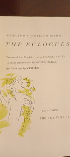 The Eclogues by Publius Virgilius Maro;C.S.Calverley (tr.-Heritage Press 1960 - Picture 3 of 4