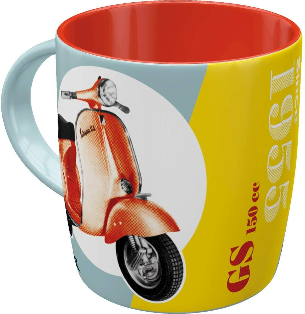 Vespa Scooter Mug, Vespa GS Mug, Mod Mug, Northern Soul Mug, Nostalgic Art Mug