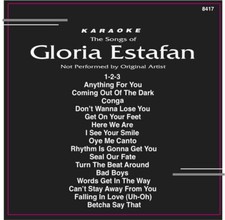 GLORIA STEFAN Karaoke CD G 17 TRACKS Backstage 8417 IN ORIGINAL Black Sleeve