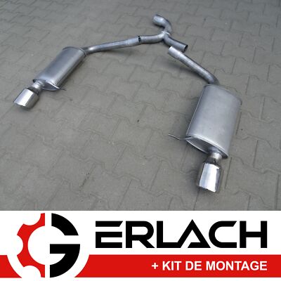 Silencieux Intermédiaire D'échappement Pour VW Passat Santana - Neuf, Référence 1155052, Marque Fröschl, 2 Ans Garantie