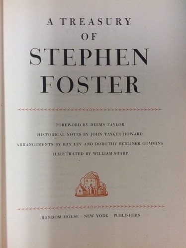 A Treasury of Stephen Foster 1947 HB First Printing BookGnu - Picture 8 of 12