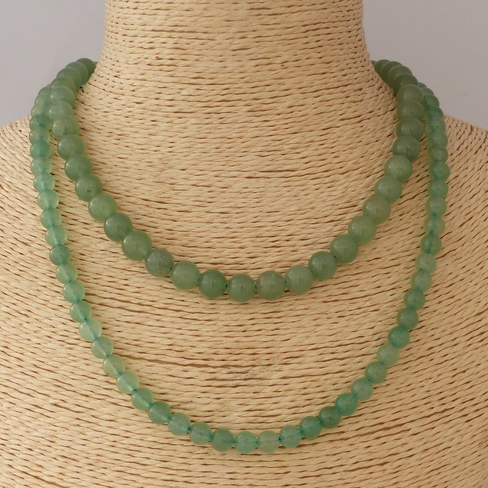 Collier Aventurine de qualité supérieure en pierres fines naturelles taillées