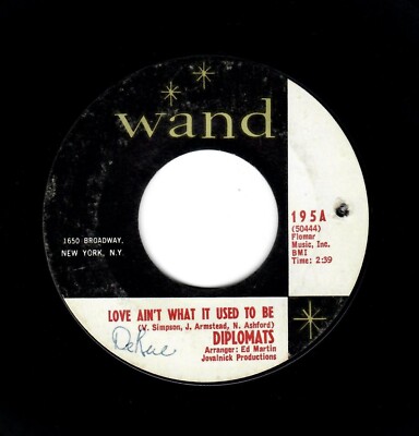 NORTHERN SOUL-DIPLOMATS-LOVE AIN'T WHAT IT USED TO BE/I'VE GOT A FEELING-WAND