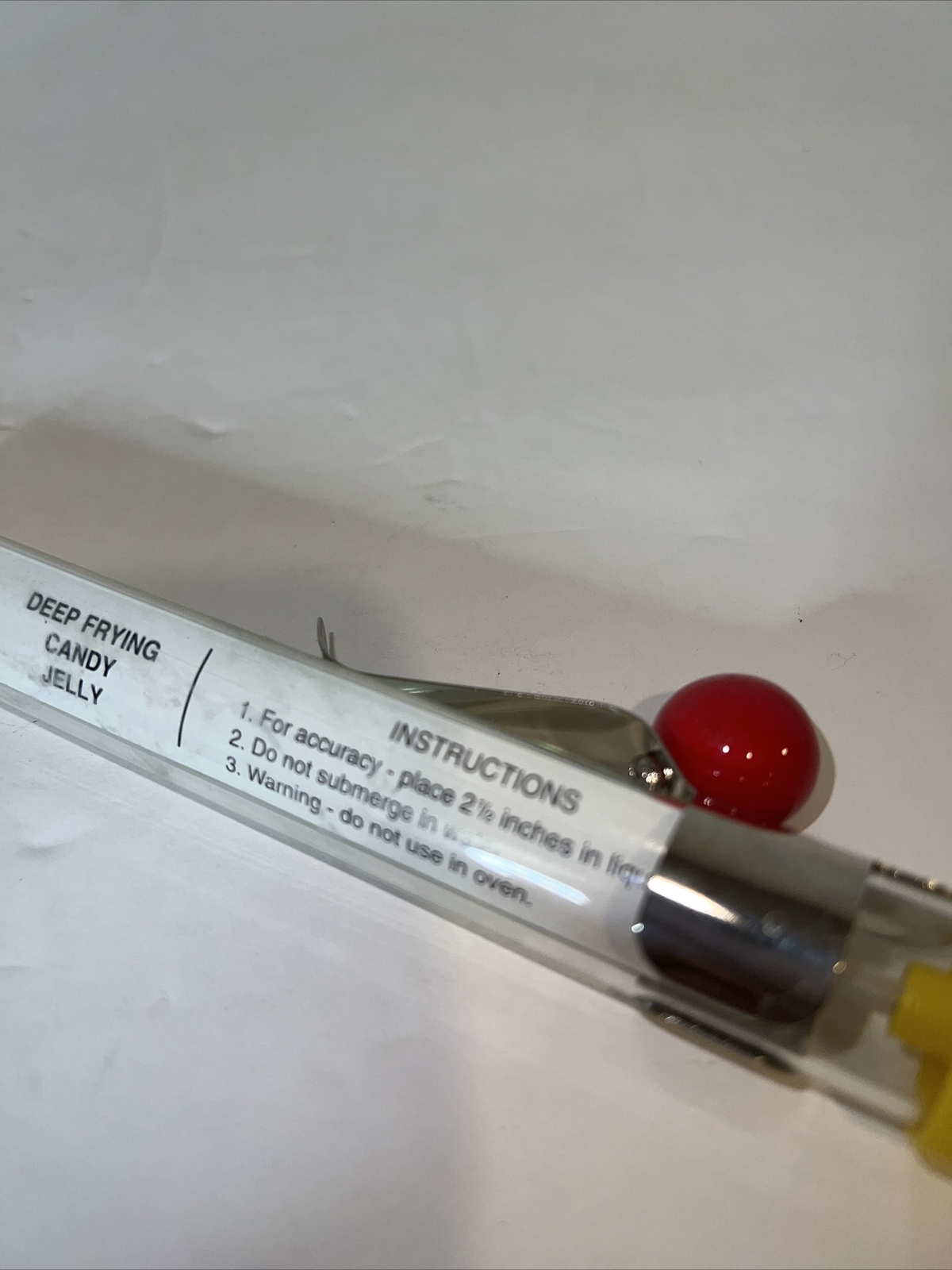 AcuRite Candy Deep Fry Thermometer Glass Preowned Excellent Condition