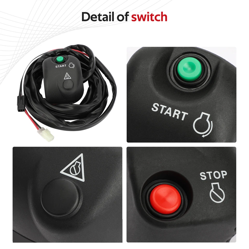 Handlebar Start Stop Switch Box W/ Lanyard for Yamaha WaveRunner 500 650 700  - Image 3 of 4