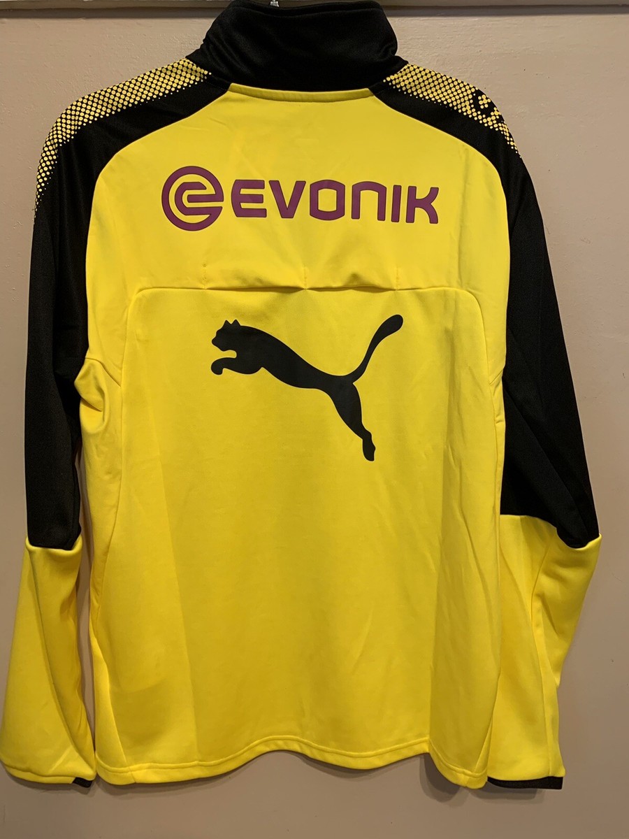 PumaBorussia Dortmund トレーニングウェアインポートLサイズ New Puma BVB Borussia Dortmund 1/4 Zip Training Top Yellow