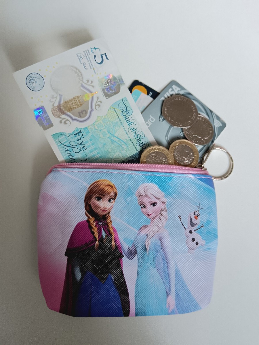 FROZEN ELSA ANNA CHILDRENS COIN PURSE wallet kids girls Zipped Closure  Fashion