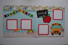 Premade School Scrapbook Layout