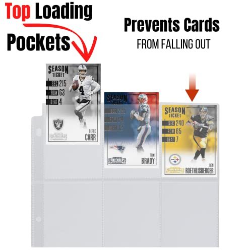 576 Baseball Card Sleeves Trading Photocard Binder Sheets Protectors 9