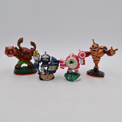 Skylanders Giants Figures Lot Of 4 Tree Rex Bouncer Jet Vac & Eye Brawl
