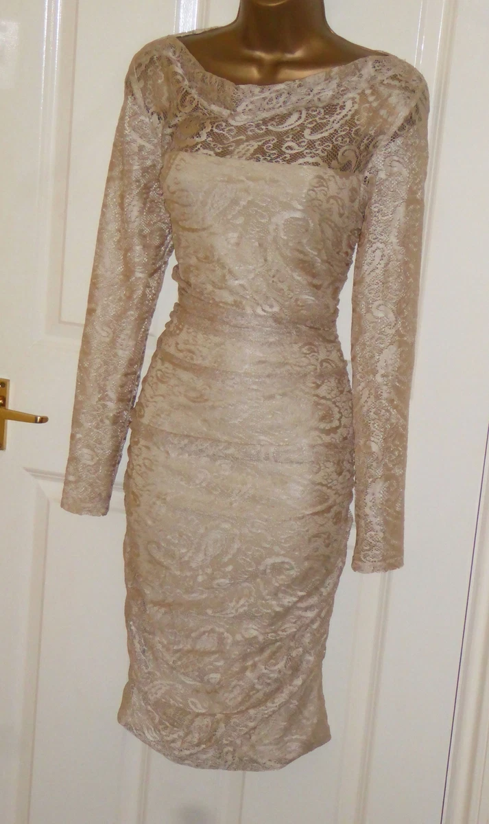 white lace midi dress bridal Kinsley White Lace Midi Dress main image 0