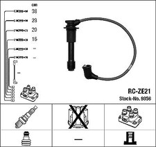 Set di cavi candela NGK per MAZDA