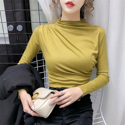 Basic Plain T Shirt Blouse Top Tee | eBay