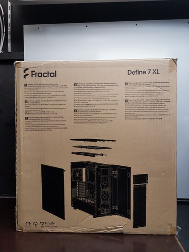 Boîtier gaming Fractal Design Define 7 XL noir avec isolation dans son emballage d'origine - Occasion - Photo 23/23
