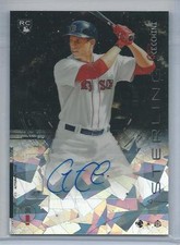 2014 Bowman Sterling ATOMIC REFRACTOR AUTO Garin Cecchini RC RED SOX #d 9/10