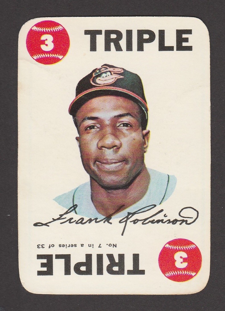1968 TOPPS BASEBALL GAME CARD FRANK ROBINSON INV J816 | eBay