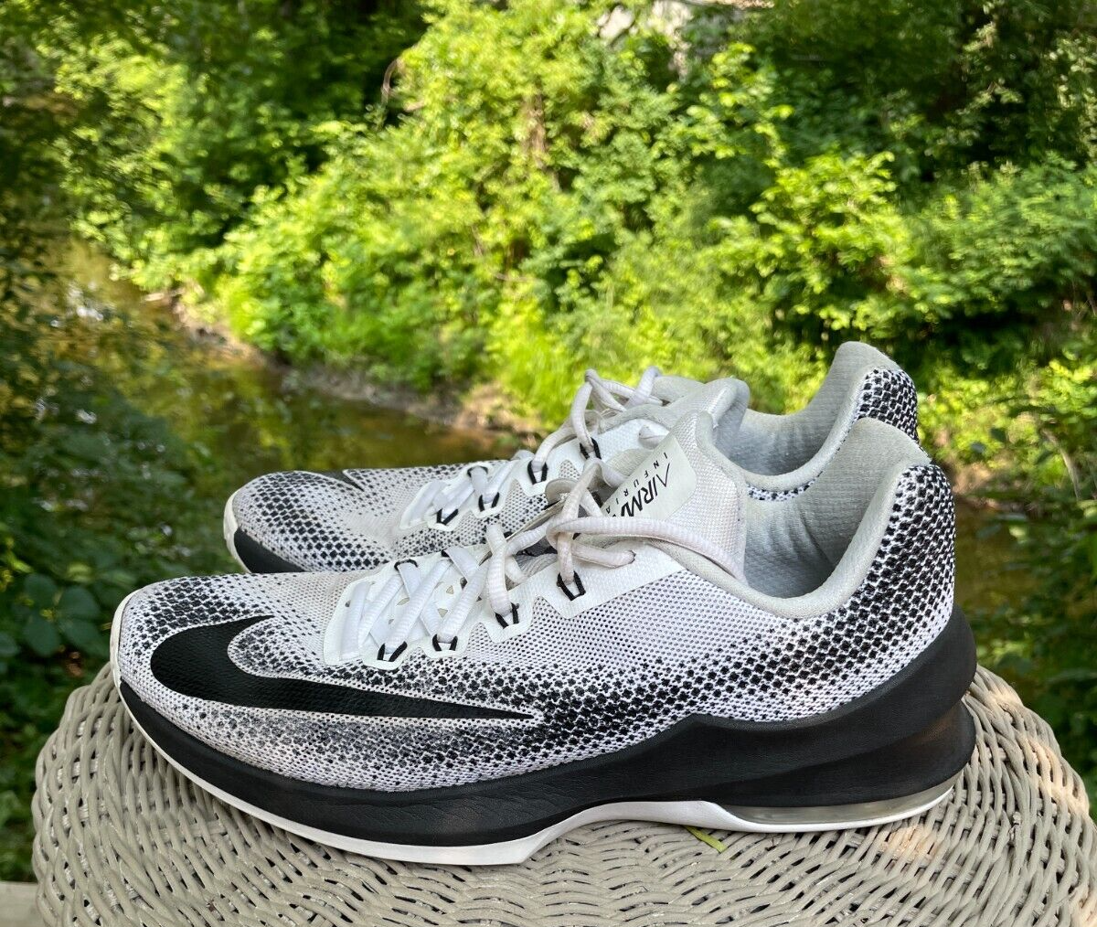 シューズ(男性用) nike airmax infuriate low us11 Nike Air Max Infuriate Low Black Men's - 852457-001 - US