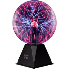 7In Plasma Ball Lamp Touch Sound Sensitive Electric Globe W/ Lightning Effects