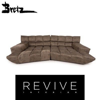 Bretz Cloud 7 Fabric Sofa Brown Couch Four-Seater New Cover