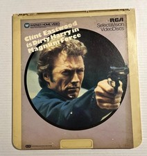 Clint Eastwood Magnum Force Dirty Harry CED Videodisc Hal Holbrook SelectaVision
