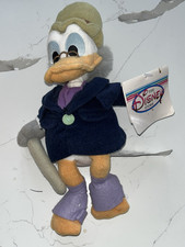 Disney Store A Christmas Carol Ebenezer Scrooge McDuck Bean Bag Plush NWT