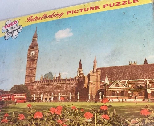 Vintage TUCO Picture Jigsaw Puzzle - London, Parliament Square 5980Q