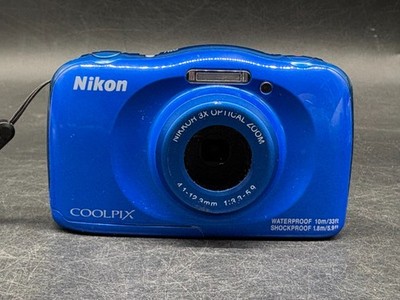 Nikon COOLPIX W100 Unterwasserkamera Digital Camera Blau GEPRÜFT  Vintage