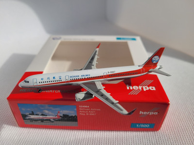 Herpa Wings 1:500 Sichuan Airlines Airbus A321 B-9967 OVP Limited Edition