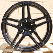 18x8 Adv.1 Matte Black Wheels 5x112 Et33 Cb66.5 Fits Audi B8b9 A4 S4 Vw Golf
