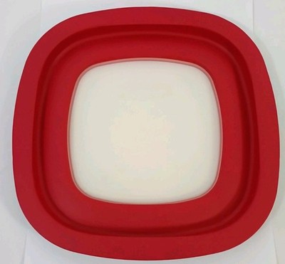 Rubbermaid Storage Container 9-3/8'' Replacement 10M5M6 Red Lid ONLY with Window