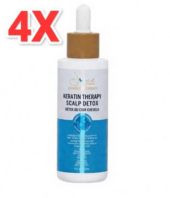 4x - Joyce Giraud Ultimate Hair Strength KERATIN THERAPY SCALP DETOX 4 oz  NEW