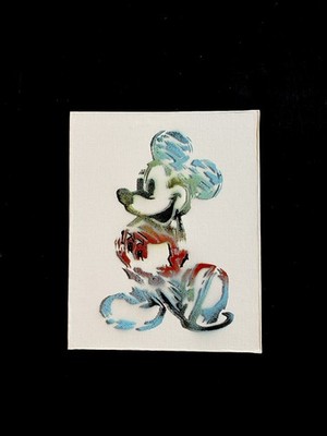 BANKSY Style Graffiti MickeyMouse-Original Work Signed Graffiti-MynBender