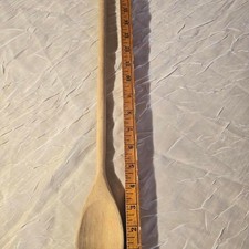 Vintage Extra Long Wooden Spoon 18.5 Inch Rustic Farmhouse Large Stirring Paddle