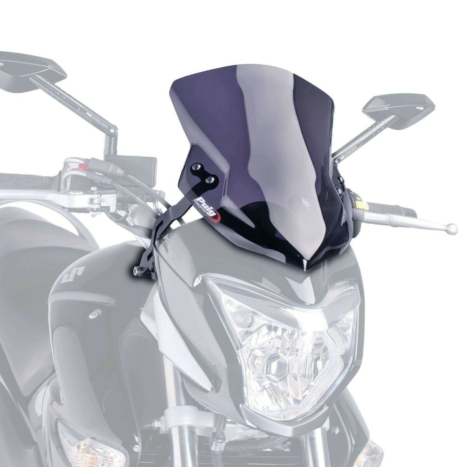 Puig Sport Screen Windshield Dark Smoke Suzuki GW 250 Inazuma 2013 - 2016