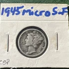 1945 S Mercury Dime Choice Early Mercury Dime  Micro S