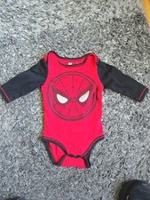 MARVEL ONE PIECE SPIDERMAN INFANT 3-6 MONTHS PREOWNED