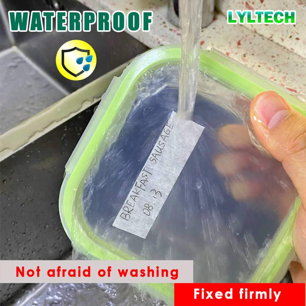 White Freezer Tape 5 Rolls -165 Yard,Writable Surface,Easy to Tear, Low Temperat