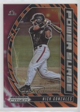 2020 Panini Prizm Draft Picks Power Surge Tiger Stripes 85/99 Nick Gonzales 0q3