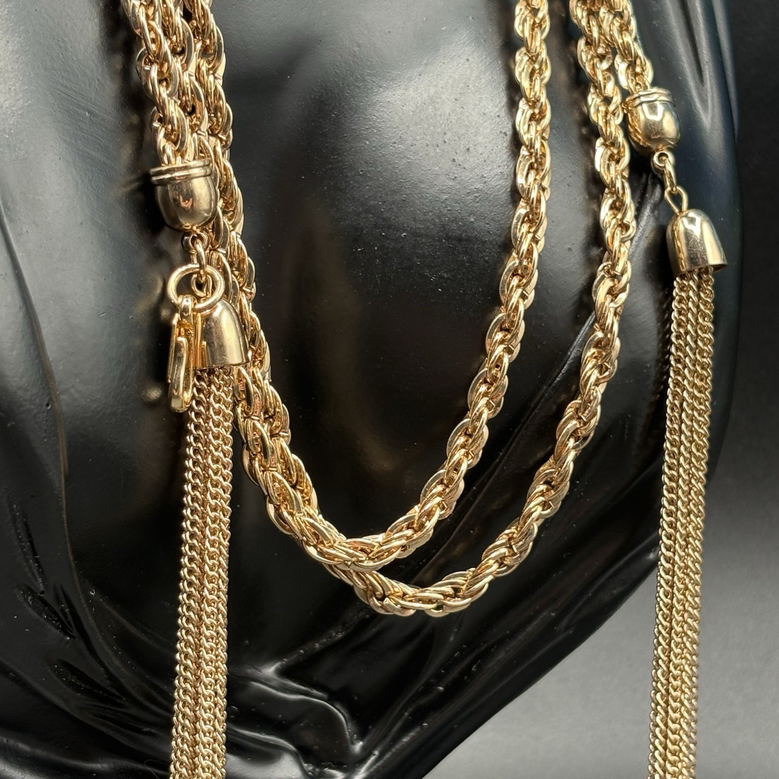 Kenneth Jay Lane Opulent Lariat Tassel Necklace 5… - image 5