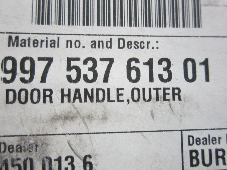 dd51137 Porsche 911 2005 2006 2007 2008 2009 2010 2013 manija de puerta delantera izquierda lateral Foto 4 de 4