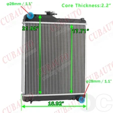 CUBAUTO Aluminum Core Radiator For John Deere LVA19883