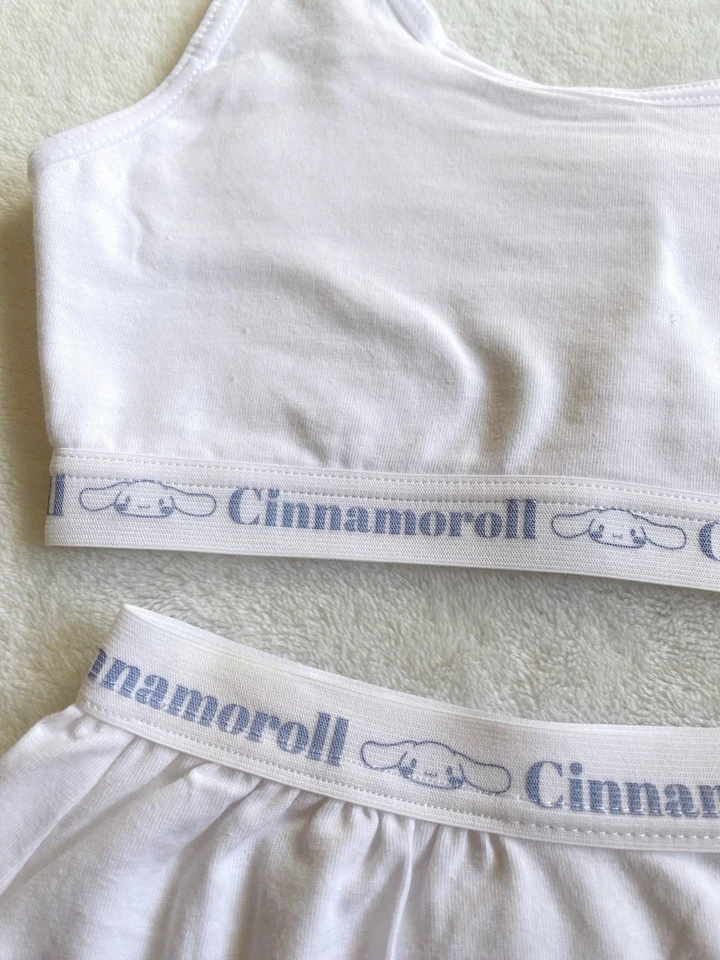 Limited Sanrio Cinnamoroll Cotton Tank Top And Panty Set From Japan Girls Size 8 - Image 2 of 4