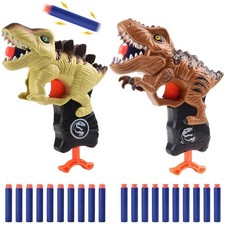 2 Pack Dinosaur Gun Toys for Toddlers Boys 3 4 5 6 7 Year Old Birthday Gifts ...