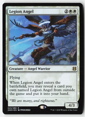 Legion Angel #23 (Foil) (NM) Zendikar Rising ZNR Magic MTG