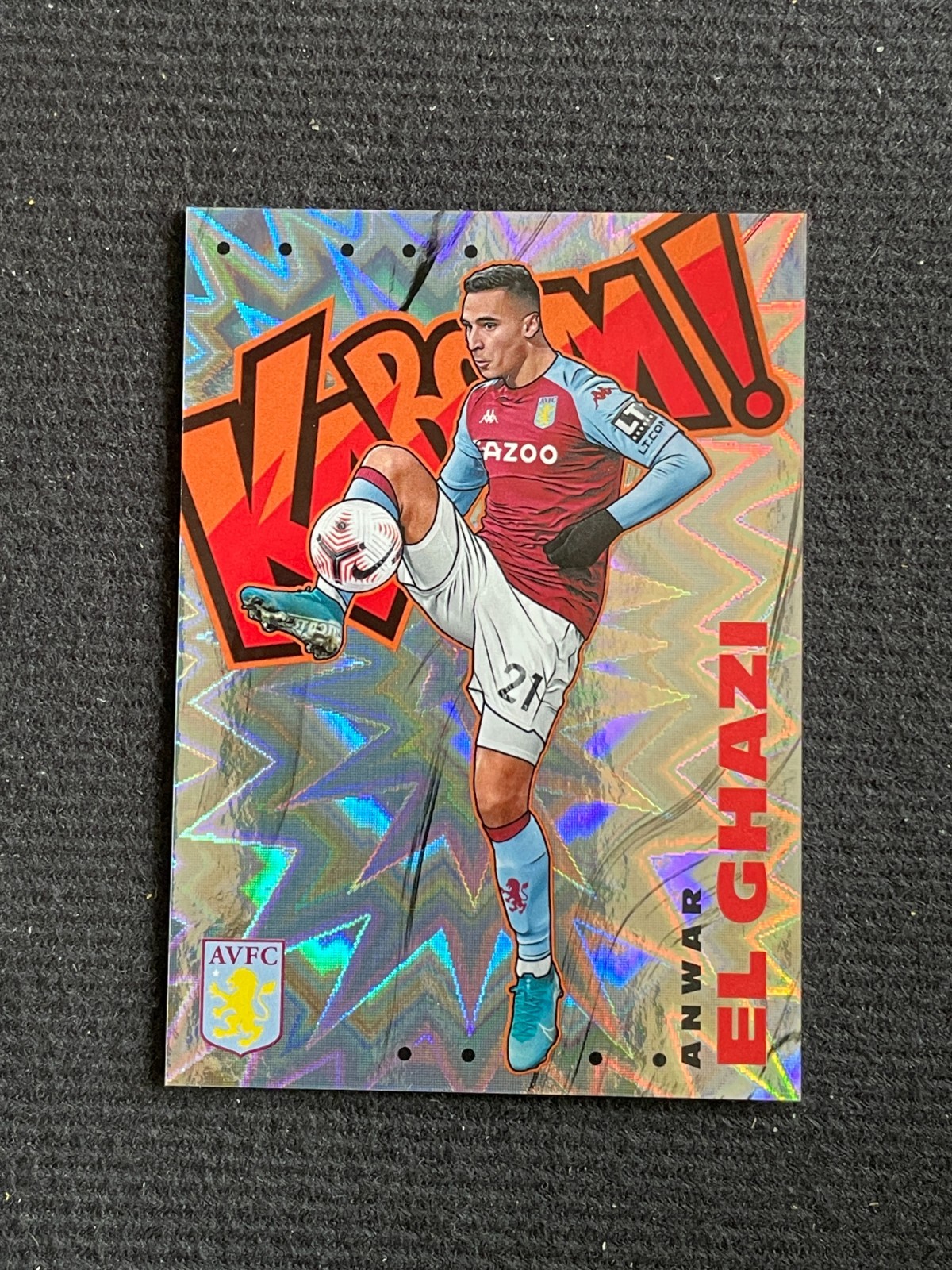 Anwar El Ghazi 2020-21 Panini Prizm Premier League Kaboom! SSP #3