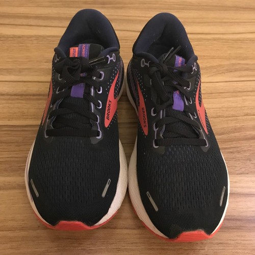Brooks Adrenaline GTS 22 Womens 8 B Shoes Black Purple Sneaker 1203531B080 - Picture 3 of 7