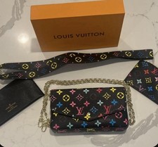 Louis Vuitton Black Multicolor Monogram Zip-A...